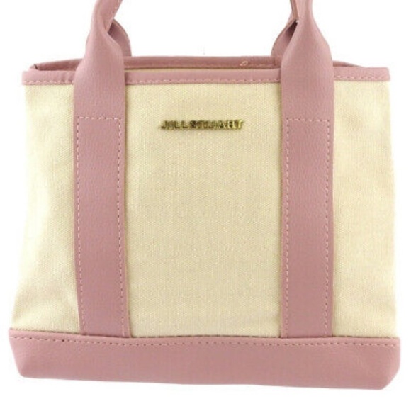 Jill Stuart pink canvas handbag and matching wallet. Pink cream purse - Picture 4 of 7